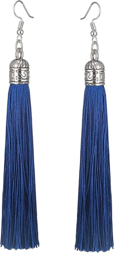 Fako Bijoux® - Oorbellen - Kwast Romania XL - Royal Blauw