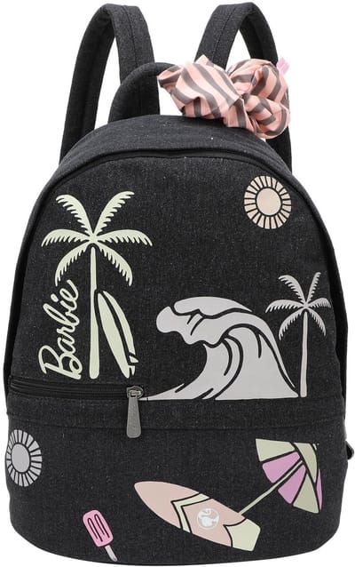 Fritzi aus Preußen Vrije tijd rugzak Rugzak Malibu Denim Washed Limited Barbie Backpack Black Zwart