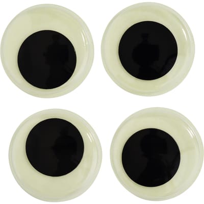 Wiebelogen zelfklevende "Fotoluminescerend", Ø 35 mm, 4 stuks