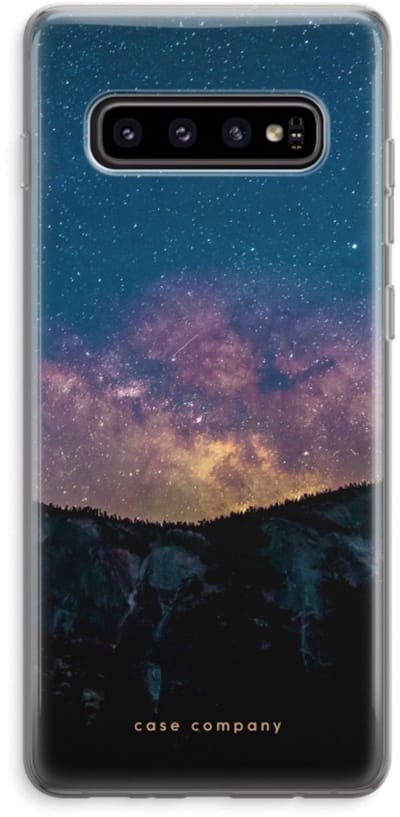 Case Company® - Hoesje geschikt voor Samsung Galaxy S10 Plus hoesje - Travel to space - Soft Cover Telefoonhoesje - Bescherming aan alle Kanten en Schermrand