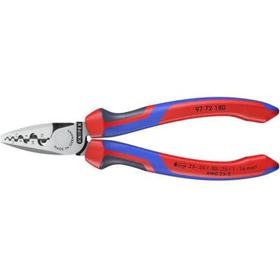 Knipex 97 72 180 Krimptang Adereindhulzen 0.25 tot 16 mm²