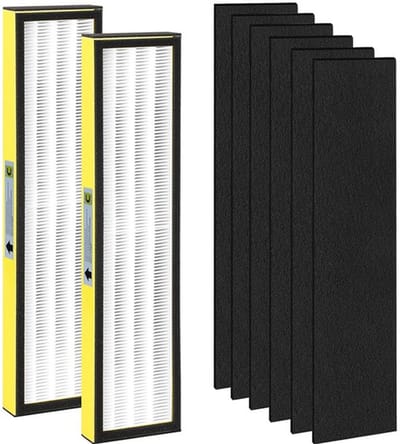 geschikt voor Germ Guardian luchtreinigers, Filter B luchtreiniger accessoires, 2 filters + 8 koolstofvoorfilters
