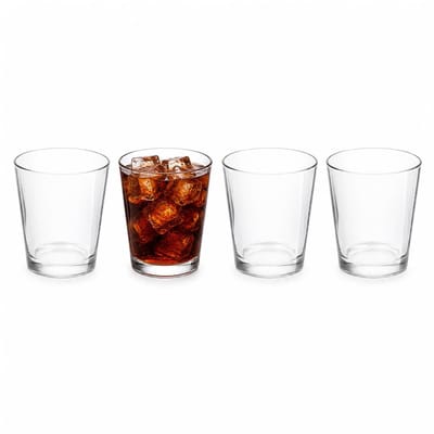 Royal Leerdam waterglazen / sapglazen - 4x - gehard glas - 350 ml - drinkglazen