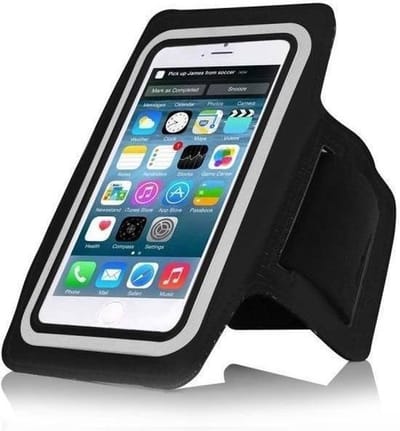 Sportband Zwart Apple iPhone 6 Hardloop case Telefoonhoesje