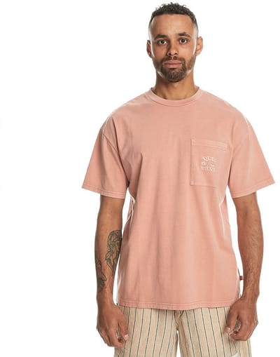 Quiksilver Blanknat Dye T-shirt Met Korte Mouwen Oranje L Man