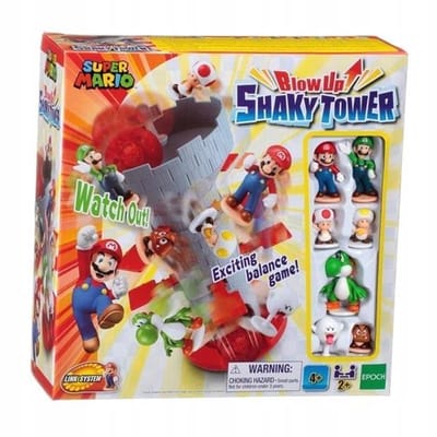 Super Mario Blow Up! Shaky Tower – Evenwichtsspel met 7 verzamelbare Super Mario Figuren
