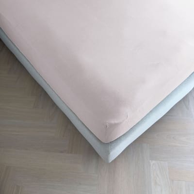 Kayori Emma Hoeslaken Katoensatijn - 90x210-220cm - Matrasdikte 35cm - Rondom Elastiek - Lavender