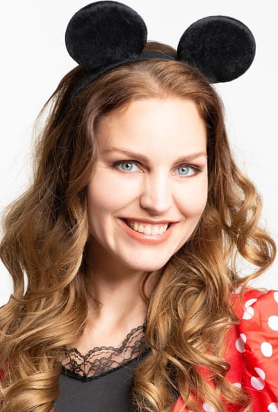 Partychimp Muis Hoofdband Diadeem Carnavalskleding Dames Carnaval Accessoires - Polyester