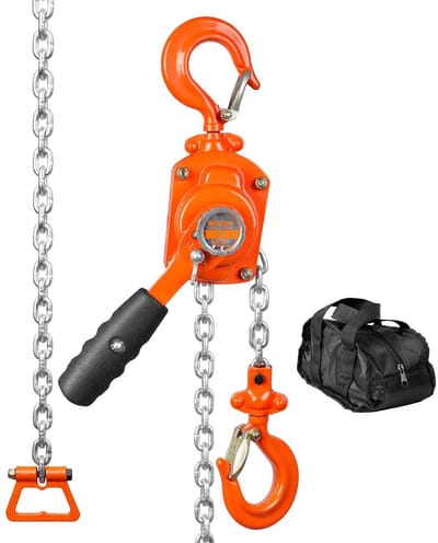 Mini Hefboom Takel - Kettingtakel Rateltakel - Goederen Hefen - Dubbel Pawl Rem - 2.8m Hefhoogte - Staal