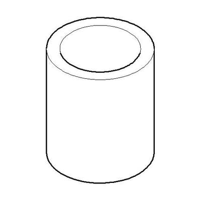 Dornbracht Tara replacement sleeve for 3-hole fitting 092102063-00