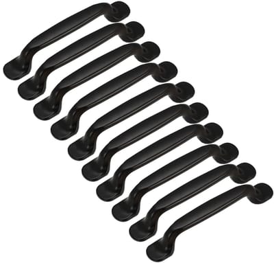 Cosensi- Deurgrepen 20 Stuks - Zwarte Aluminium Handgrepen - 128 mm Gatafstand - Schuifdeuren - Kastdeuren - Stevige Constructie - Kastknoppen