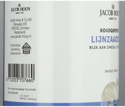 JH LIJNZAAD OLIE INWENDIG