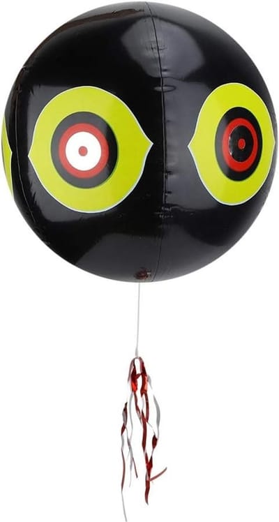 Allecto - Vogelverschrikker ballonnen - Tuinbescherming - Wit en zwart - Visuele afschrikking - Geschikt voor fruitbomen - Roodborstjes en merels