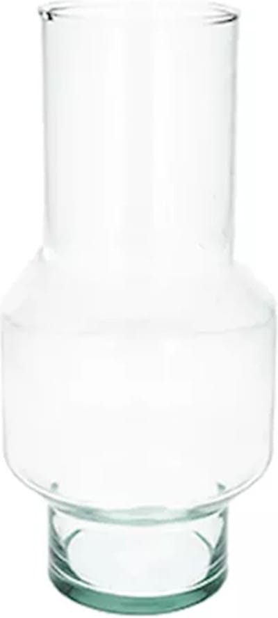 Bloemenvaas Toronto - helder transparant glas - 9 x 28 cm - decoratieve vaas - bloemen/takken