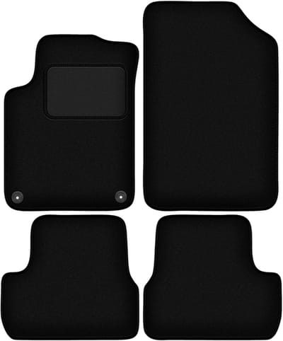 Zwarte veloursmatten voor: Citroen DS3 cabrio (2015-)