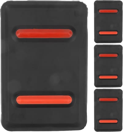 Stoomstrijkmat - Hittebestendige mat - Veilig strijken - Thermische barrière - 22 x 14.5 cm - Zwart