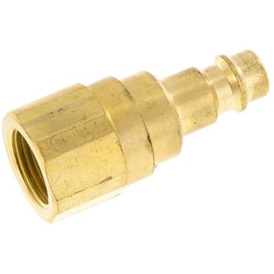 Messing DN 7.2 (Euro) Luchtkoppeling Insteeknippel G 3/8 inch Binnendraad met Terugslagklep - CLP7-F-B-CV-038