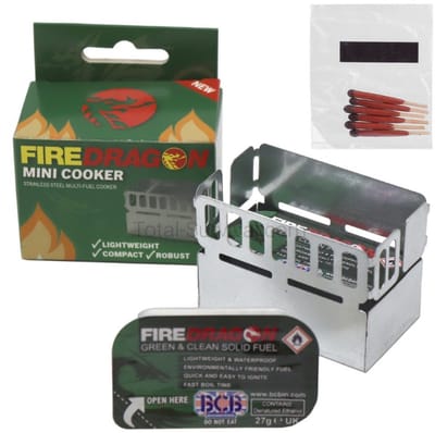 Fire Dragon Mini cooker kooktoestel + Fuel tablet CN360