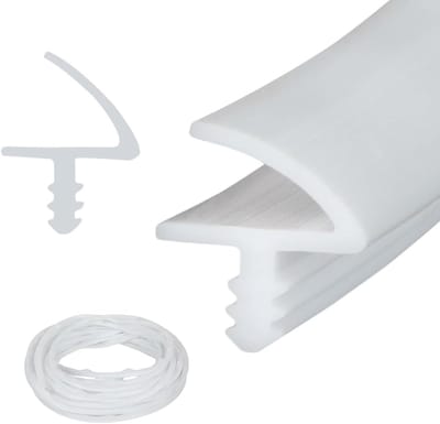 Rubberen deurafdichting en kozijnafdichting voor 3,3 mm groef en 11 mm sponning, geluidsisolatie en botsingspreventie voor binnendeuren en buitendeuren, duurzaam en flexibel materiaal