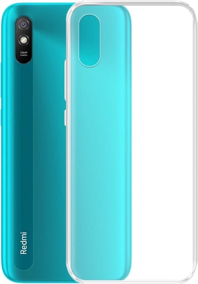 LuxeBass Siliconen hoesje geschikt voor Xiaomi Redmi 9A - Transparant - Soft Cover - telefoonhoes - gsm hoes - telefoonhoesje