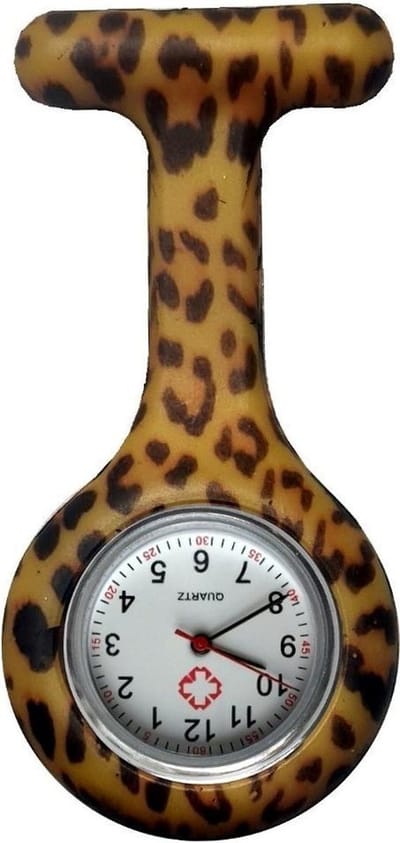 Fako® - Verpleegstershorloge - Zusterhorloge - Verpleegster Horloge - Siliconen Print - Luipaard