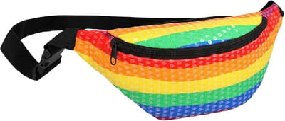 Okado Heuptas Regenboog 2,5 L – Verstelbare Fanny Pack met Ritssluiting – Lichtgewicht Pride Festivaltasje voor Festival, Reizen, Dagje Uit en Party Outfit