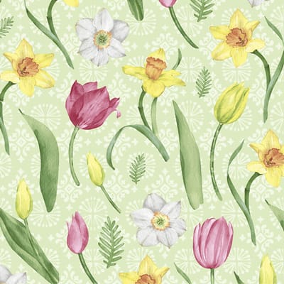 Duni - Servetten - Joyful Blooms - 33 x 33 cm - 20 Stuks