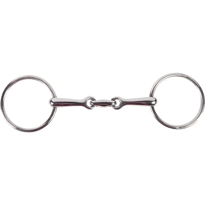 2-rings bit voor paarden met dubbele loop Horze