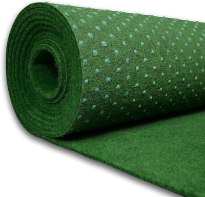Kunstgras Tapijt - Balkontapijt Terrastapijt - Buiten Gebruik - Waterdoorlatend Drainage - 100cm Breed - Groen