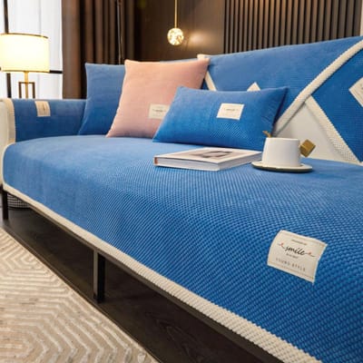 Winter Bankkussen Mat Verdikken Pluche Zachte Bankhoes voor Woonkamer Antislip Wasbare Bankhanddoek Rugleuning Deken Huisdecoratie 70x70cm 1pcs