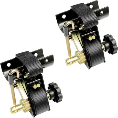 Bevestigingsriemen met J-haak - Spanbanden Ratelriemen - Vervoer Beveiligen - Robuuste Constructie - 3.8 cm x 2.3 m - Zwart
