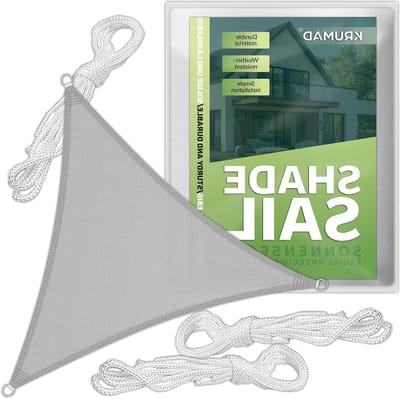 Driehoekig Zonnezeil - Schaduwdoek Tuin - Buitenruimte Creëren - Waterdicht UV-Bescherming - 3m x 3m - Grijs