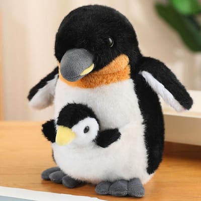 Zachte Pluche Koala Pinguïn Moeder en Kind Pop Creatief Dier Speelgoed Cadeau Voor Jongens Meisjes Verjaardag about 25cm