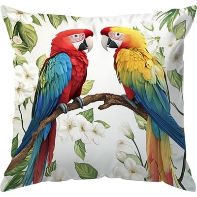 Papegaai Kussens Kussensloop Bedrukt Polyester 45x45cm Sierkussenhoes Decoratieve Sofa Bed Kussens Kussensloop Woondecoratie 45x45cm