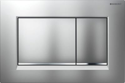 Geberit Sigma20 bedieningsplaat - 2-toets spoeling - vierkant - mat chroom