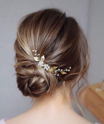 Haarspelden voor Bruiloft - Elegante Kristallen Bloemhaarpins voor Vrouwen en Meisjes (Set van 3)