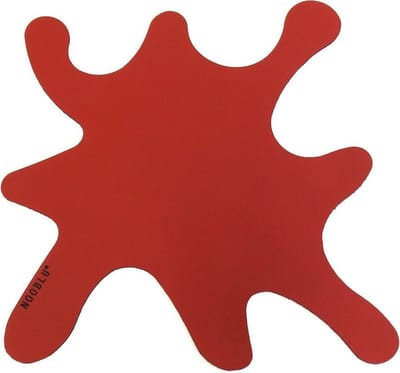 NOOBLU Deco onderlegger SPLASH - Ruby red - 60 x 60 cm
