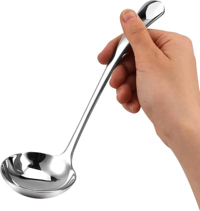 7.9 Inch Jus Pollepel Kleine Pollepel 18/10 Roestvrij Staal Sausplepel Zilver Kleine Jus Soeplepel Voor Lepelen Sauzen of Jus