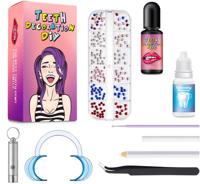 Tooth Gem Kit – Tandsteentjes Set met Lijm & Tools – Teeth Gems Starter Kit – DIY Tanden Versieren – Complete Set