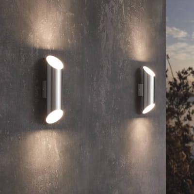 EGLO LED buiten wandlamp Agolada, roestvrij staal