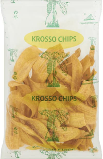 Krosso Bananen Chips Lang (2x150 gram)