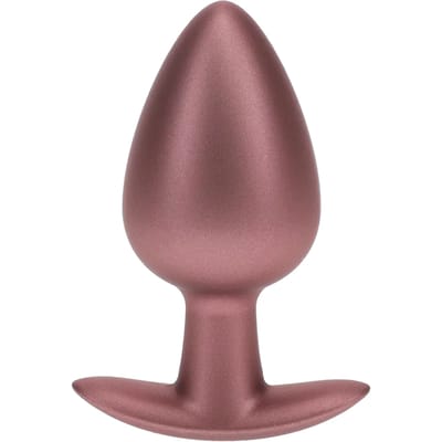 Ouch! Gladde Siliconen Buttplug 4 cm - Rose Goud