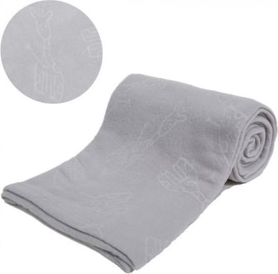 Soft Touch Wikkeldoek Embossed Junior 102 Cm Fleece Grijs