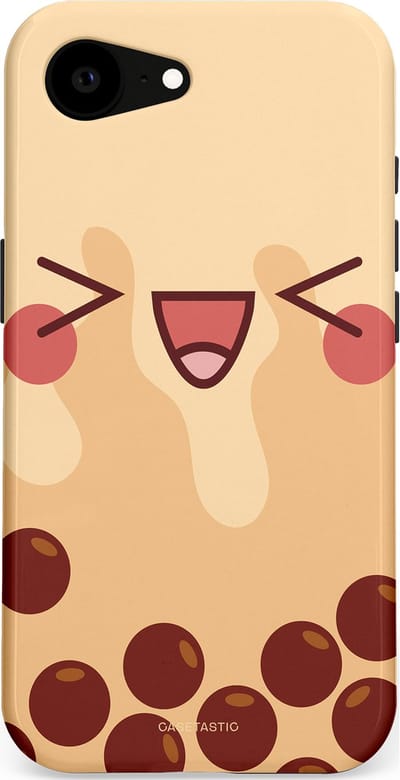 Casetastic Hoesje Geschikt voor Apple iPhone 16e Magsafe - Stijlvolle Beschermende Duo-layer Case - Smeltende caramel bolletjes