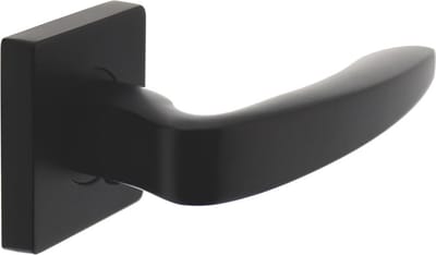 Intersteel Deurkruk Zeist- vierkant rozet 7mm- nokken mat zwart