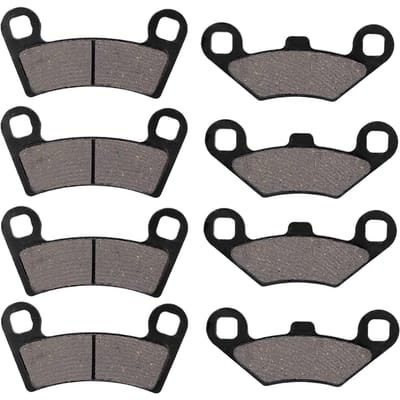 8 Stuks Voor & Achter Remblokken Vervanging voor Polaris RZR 800 2008 gray