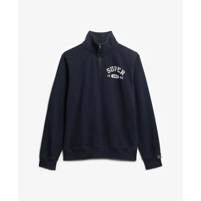 Superdry - Athletic Essentials sweatshirt met halve rits - Heren - Truien