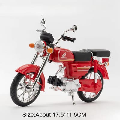 1:12 Honda Jh-70 Kx450 Legering Motorfiets Diecast Model Auto Speelgoed Voorwiel Stuur Rubberen Band Miniatuur Motorfiets Voor Jongen Cadeau