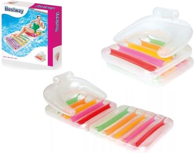 Bestway - drijfstoel - opblaasbare stoel - 201x89 cm - regenboog