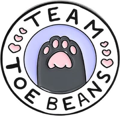 Pin Broche - enamel pin - kledingspeld - Team toe beans